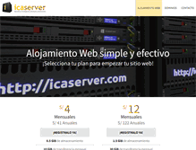 Tablet Screenshot of icaserver.com